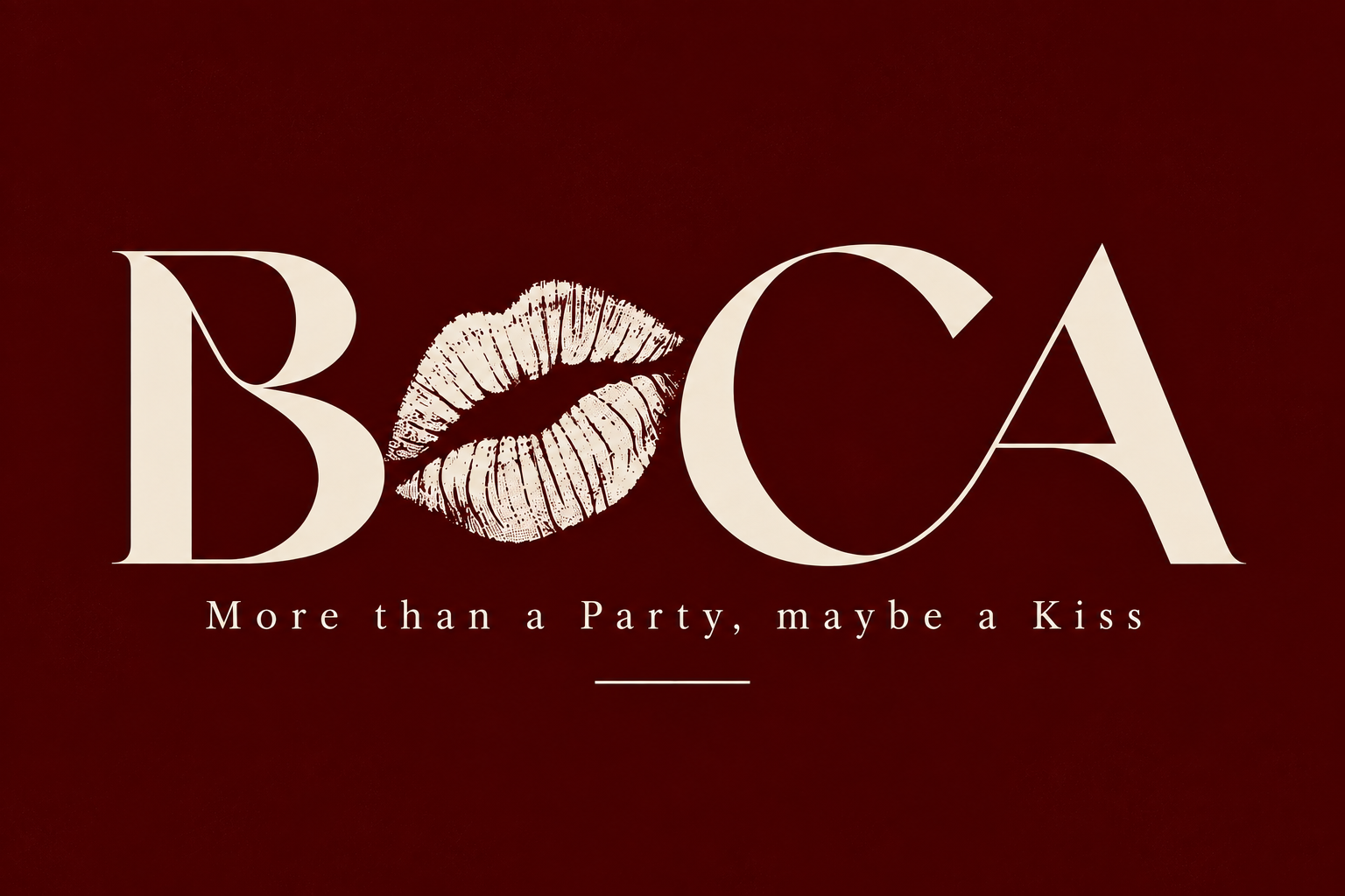 BOCA – das O als Kussabdruck